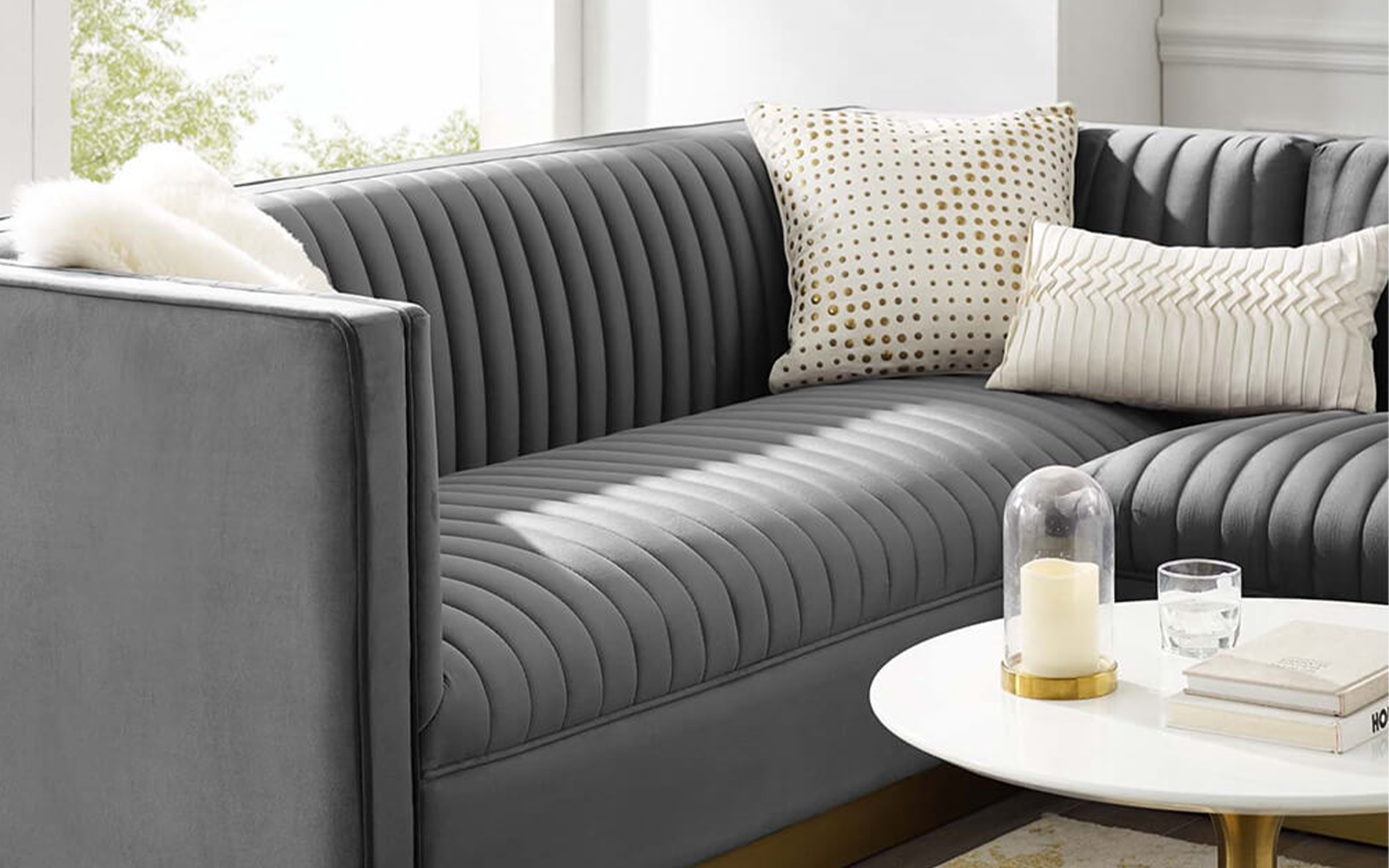 Sofa HARRY với đường nét tinh tế, các đường may dập tỉ mỉ